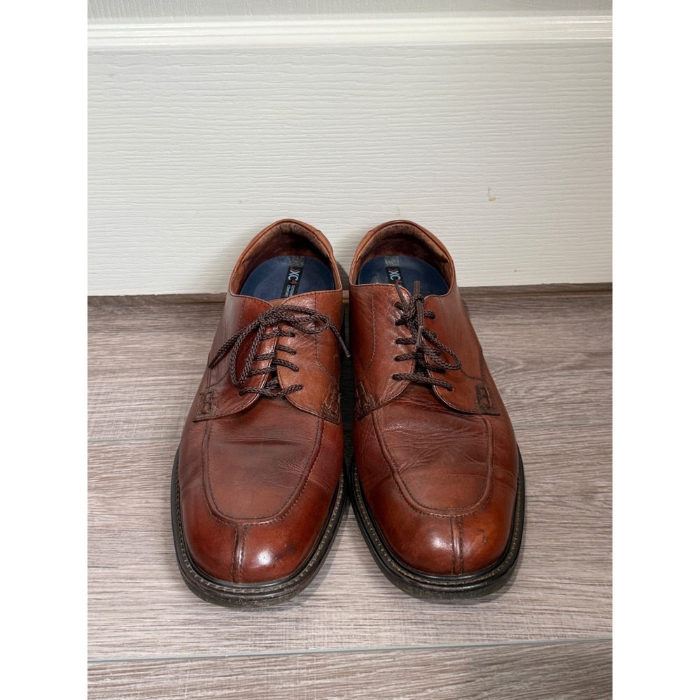 Johnston & Murphy XC4 Mens Waterproof Leather Moc Toe Oxford Shoes Tan Brown